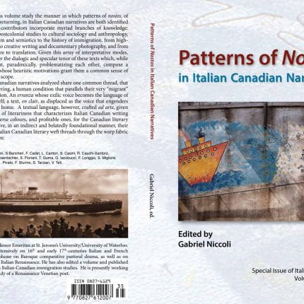 Patterns of Nostos in Italian Canadian Narratives ~ edited by Gabriel Niccoli